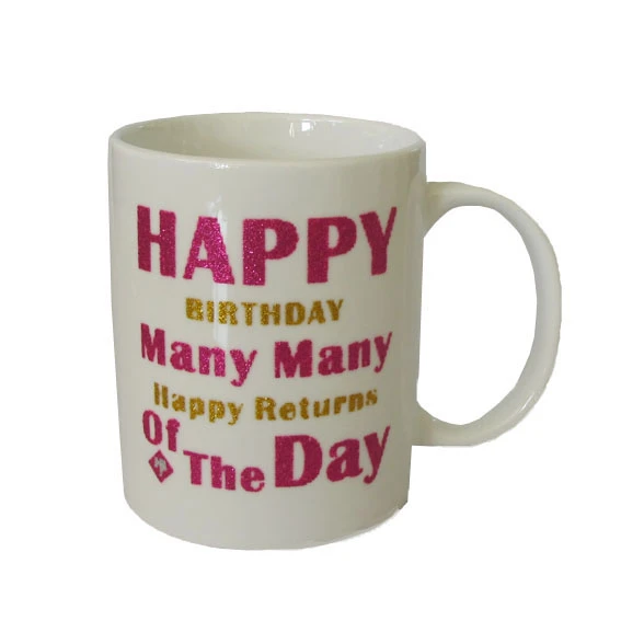 Personalized Glitter Printed Ceramic Mug manufacturers